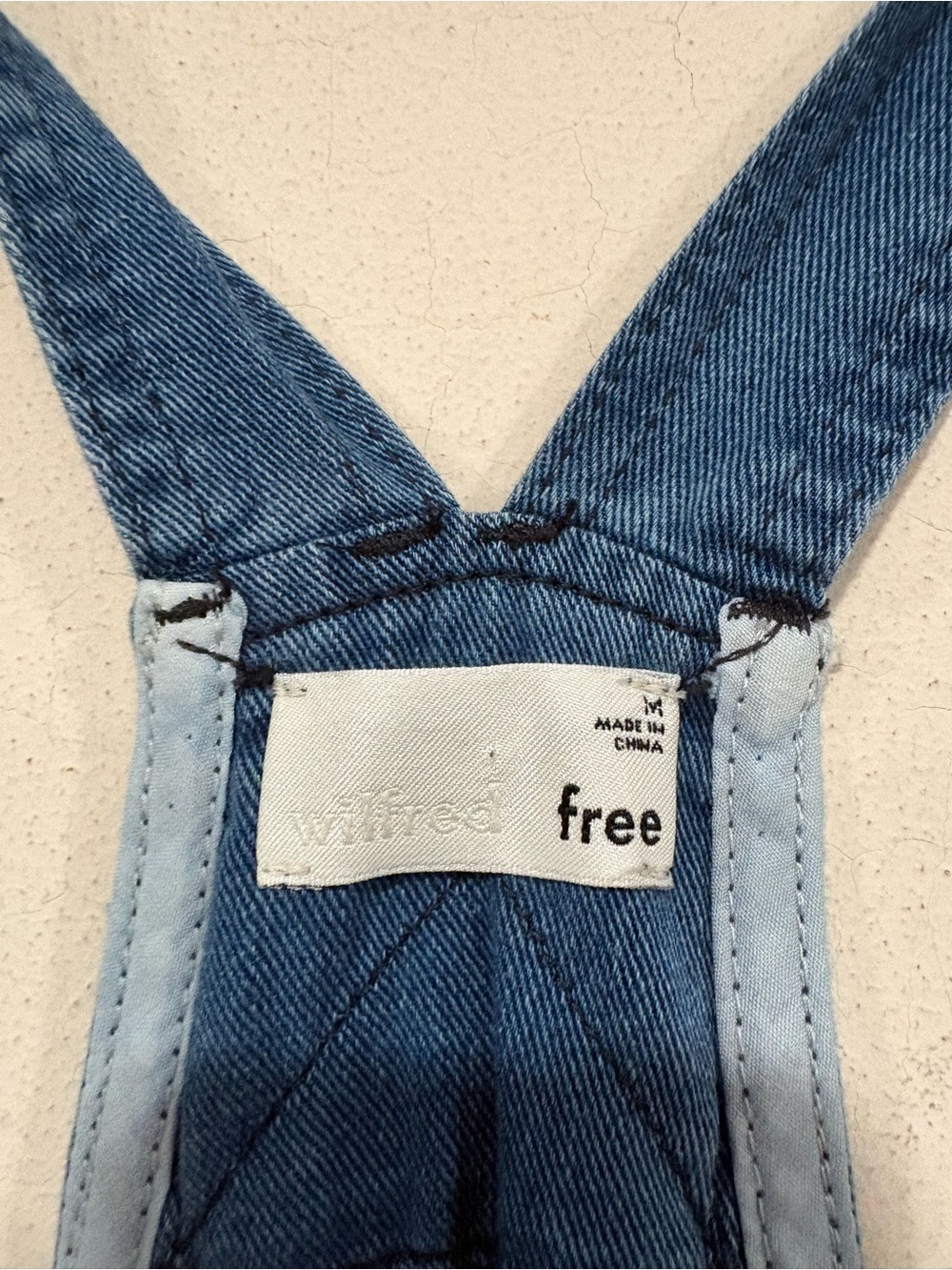 NWT Wilfred Free Valetta Overalls Romper Jumpsuit indigo size medium - Picture 9 of 9